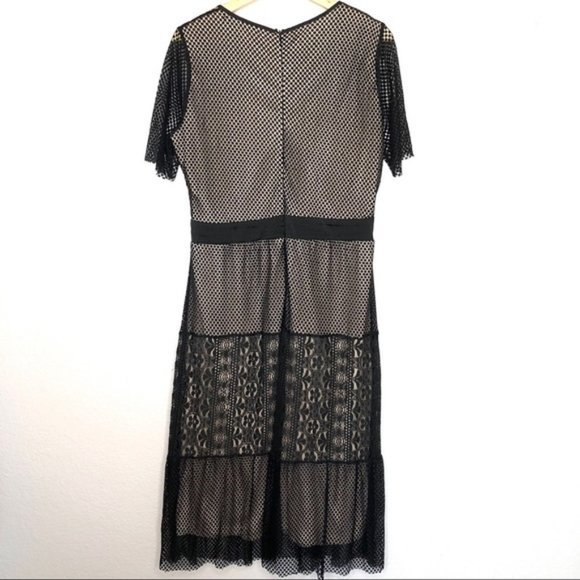 Hazel Black Lace Midi Dress - Picture 4 of 8